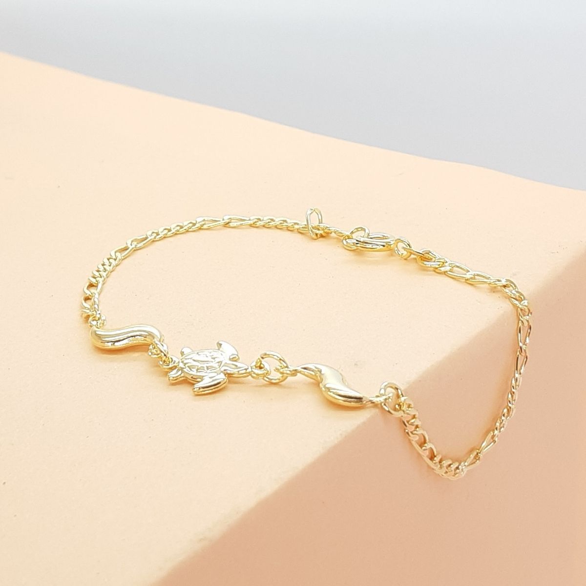 Pulsera Oceánica con Tortuga